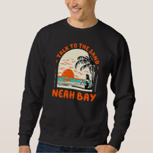 Prata med Sand Neah Bay Beach Washington Ocean S Lång Ärmad Tröja