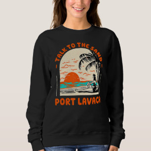 Prata med Sand Port Lavaca Beach Texas Ocean Sum T Shirt