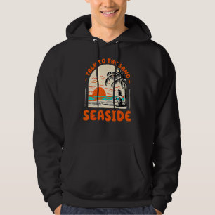 Prata med Sand Seaside Beach Oregon Ocean Sommar Hoodie