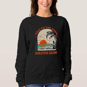 Prata med Sand Shelter Beach New York Oce T Shirt