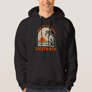Prata med Sand Siesta Nyckel Beach Florida Ocean S Hoodie