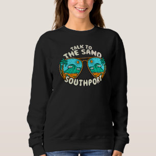 Prata med Sand Southport Summer North Carolina T Shirt