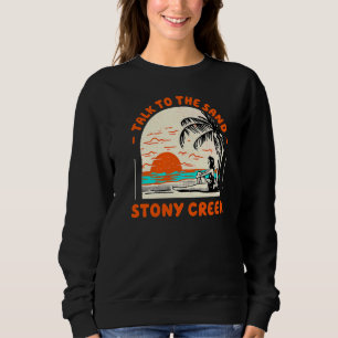 Prata med Sand Stony Bäck Beach Connecticut Oce T Shirt