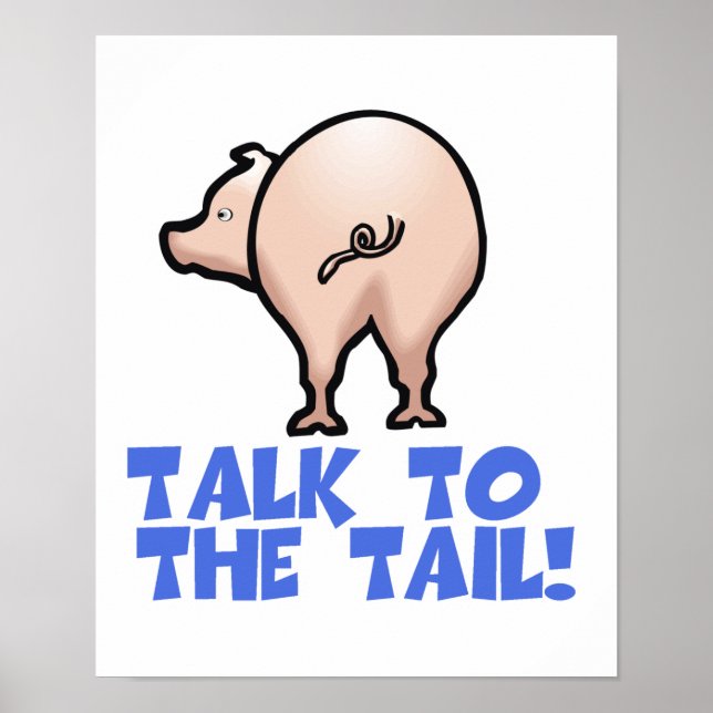 Prata med Svan Piggy Gris Poster (Framsidan)