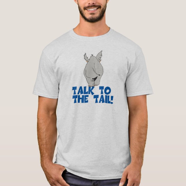 Prata med svansen Elefant T-shirt (Framsida)