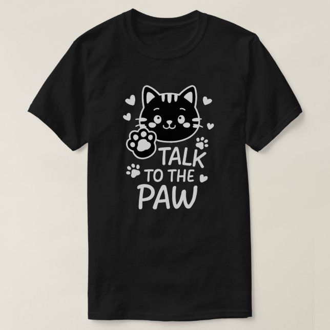 Prata med tass t shirt (Design framsida)