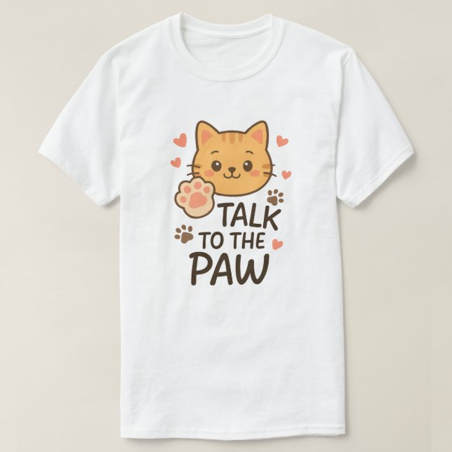 Prata med tass t shirt (Design framsida)