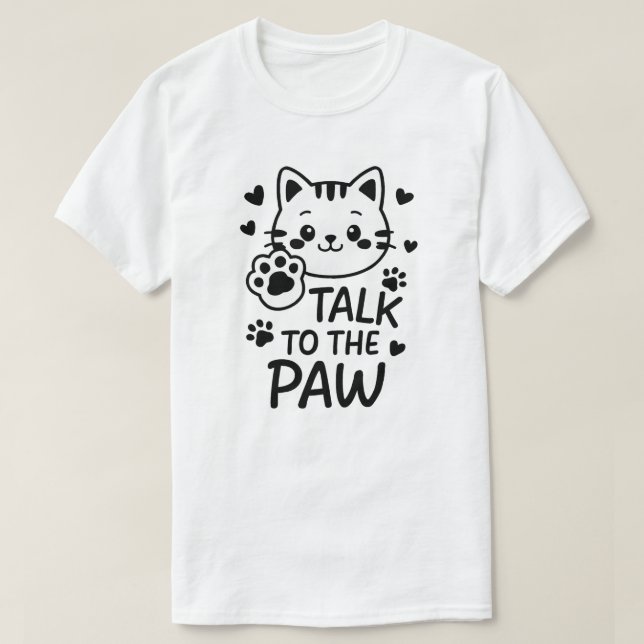 Prata med tass t shirt (Design framsida)