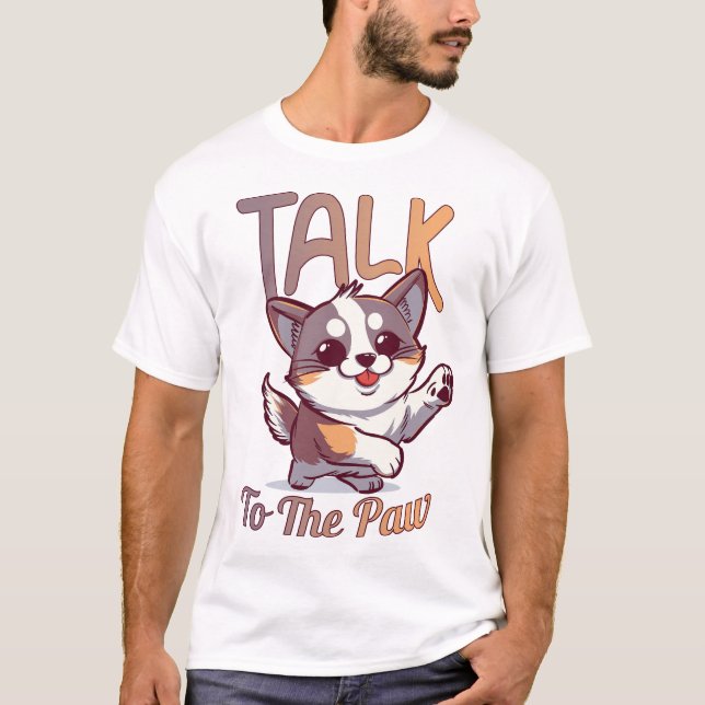 Prata med Tass T Shirt (Framsida)