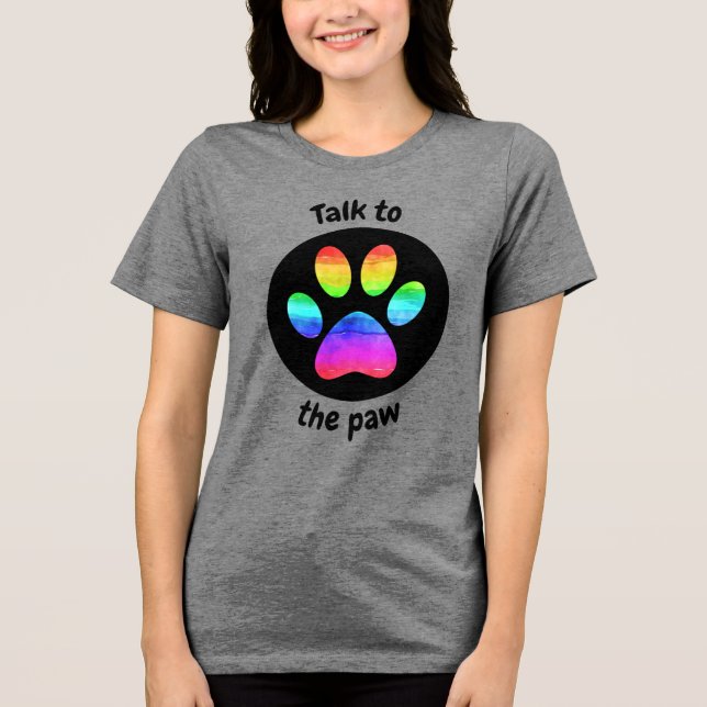Prata med tassen t shirt (Framsida)