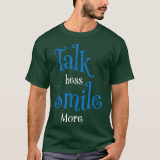 Prata mindre leende mer t shirt