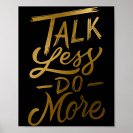 Prata mindre och gör mer poster