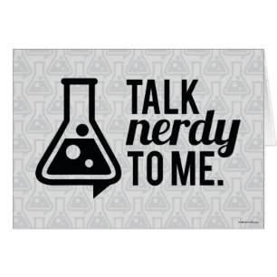 Prata Nerdy Hälsningskort