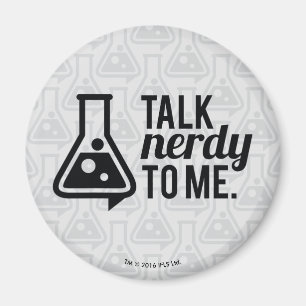 Prata Nerdy Magnet