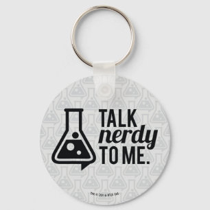 Prata Nerdy Nyckelring