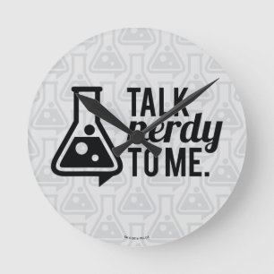 Prata Nerdy Rund Klocka