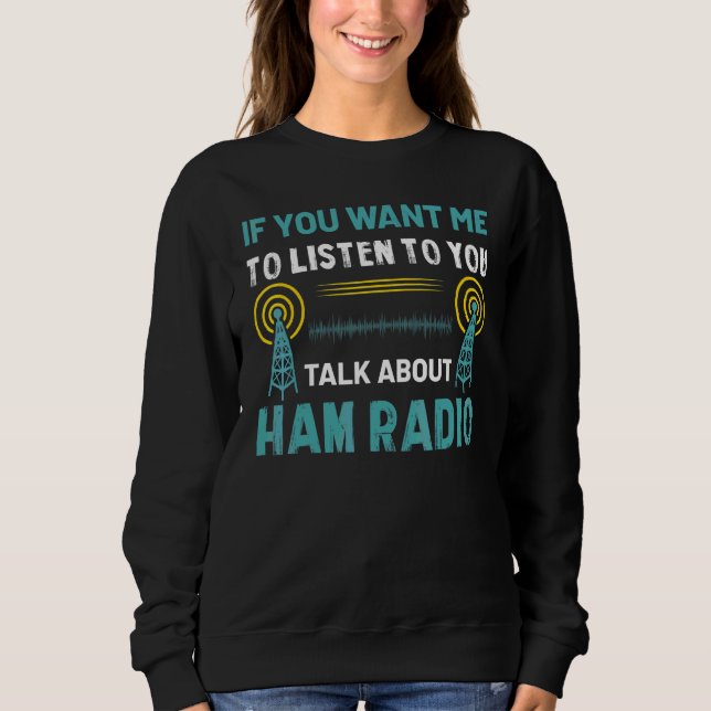 Prata Om Amatörradio T Shirt (Framsida)