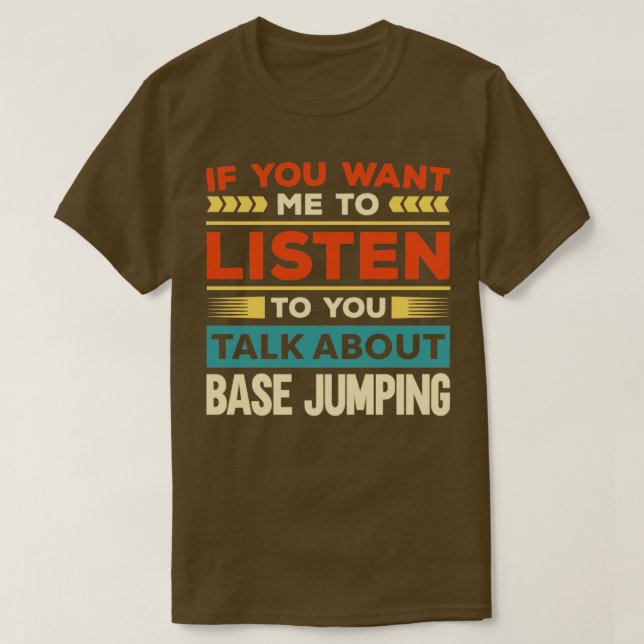 Prata om basjumpning1 t shirt (Design framsida)