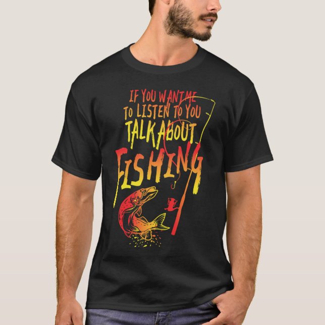 Prata om fiske t shirt (Framsida)