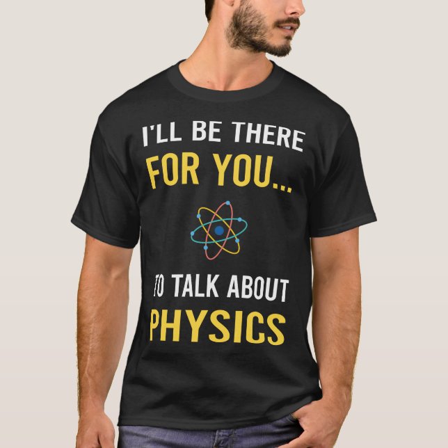 Prata om fysik t shirt (Framsida)