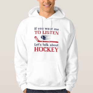 Prata om Hockey Hoodie