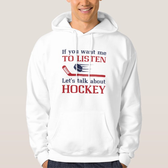 Prata om Hockey Hoodie (Framsida)