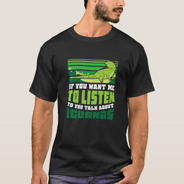 Prata om Iguanas T Shirt (Framsida)
