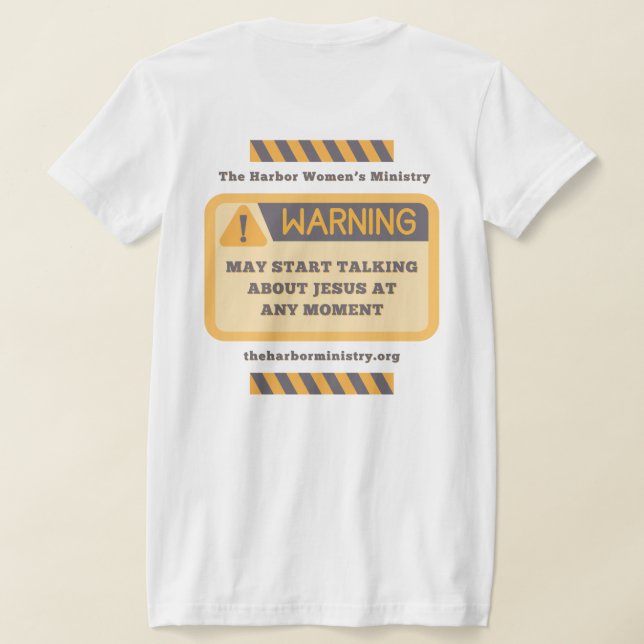 Prata om Jesus T Shirt (Laydown Baksida)