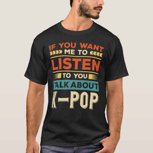 Prata om K-popup T Shirt (Framsida)