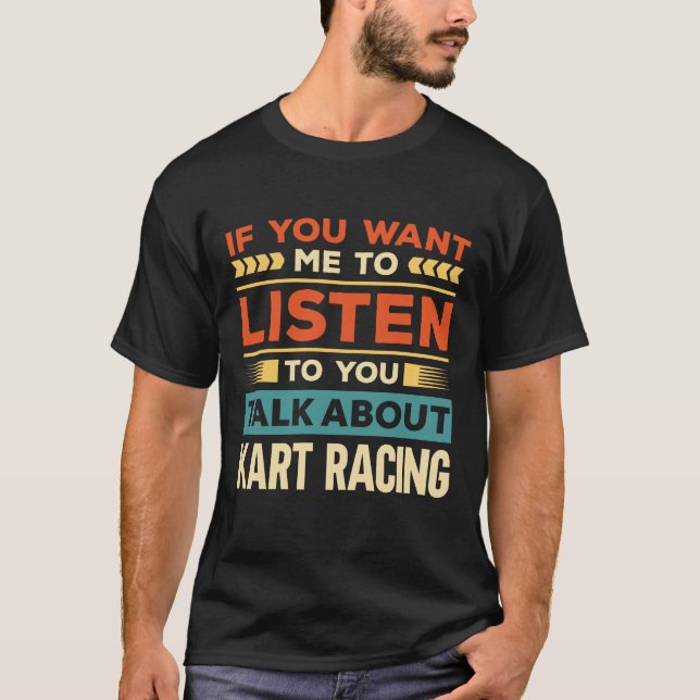 Prata om Kart-Tävla T Shirt (Framsida)