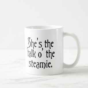 Prata om steamie glasgow uk lustig humor kaffemugg