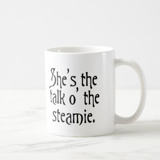 Prata om steamie glasgow uk lustig humor kaffemugg