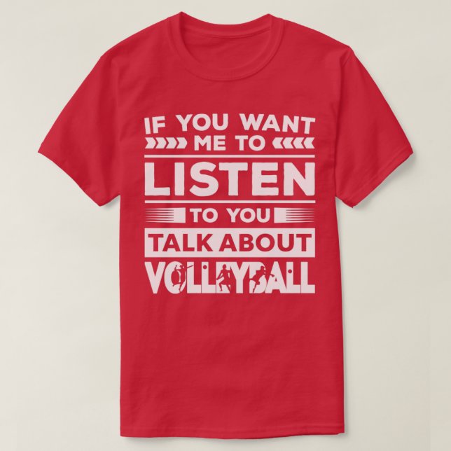 Prata om Volleyball T Shirt (Design framsida)