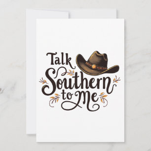 Prata söderut till mig Lusnyj Cowboyhatt Western Inbjudningar