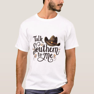 Prata söderut till mig Lusnyj Cowboyhatt Western T Shirt