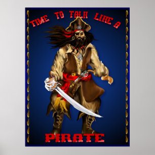 Prata som en pirat… affischen poster