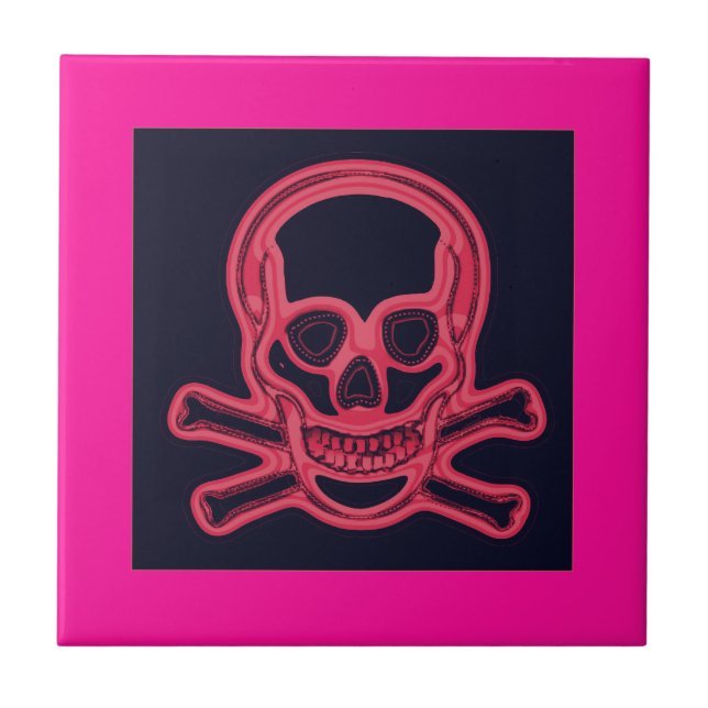 Prata som en pirat dag,rosa kakelplatta (Framsidan)