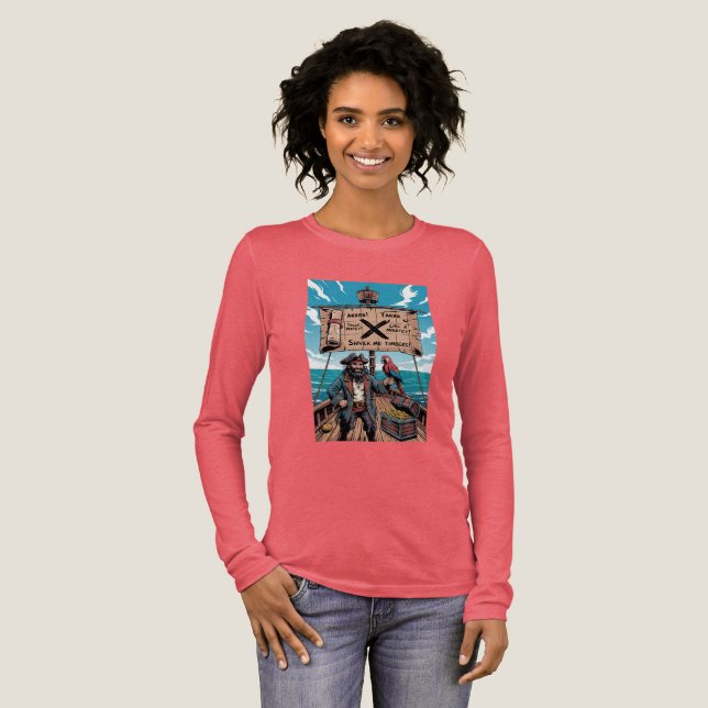 Prata som en pirat dag t shirt (Hel framsida)