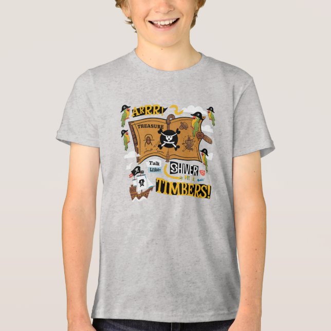 Prata som en pirat dag t shirt (Framsida)