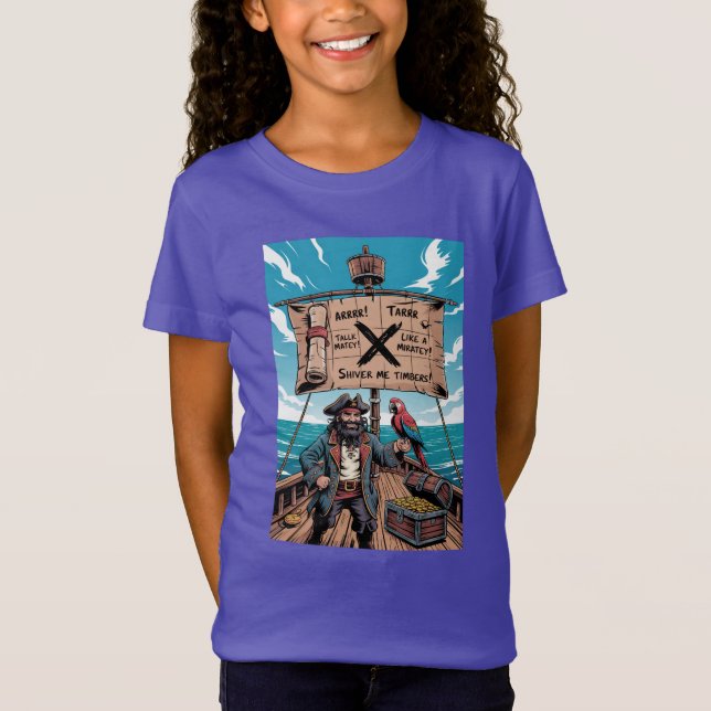 Prata som en pirat dag t shirt (Framsida)