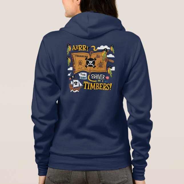 Prata som en pirat dag t shirt (Baksida)