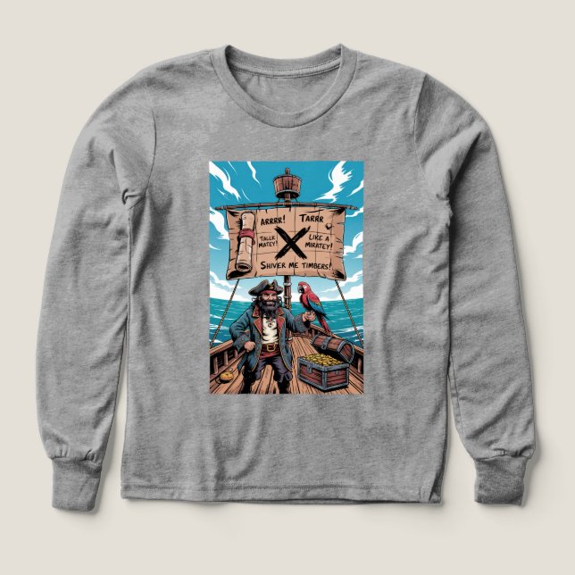 Prata som en pirat dag t shirt (Design framsida)