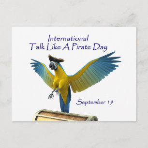 prata som en pirat dag vykort