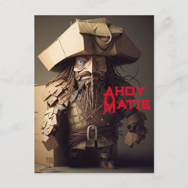 Prata som en pirat dagskort helg vykort (Framsida)