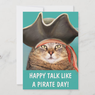 Prata som en pirat Funny Cat
