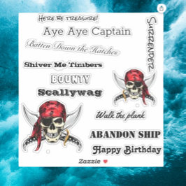 prata som en sjörövarlegend klistermärken