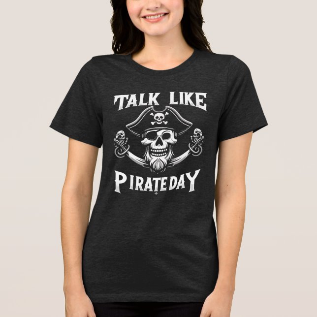 Prata som Pirat Day T Shirt Design (Framsida)