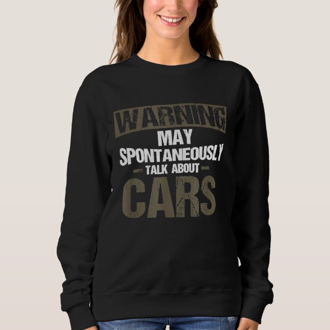 Prata spontant om bilar t shirt (Framsida)