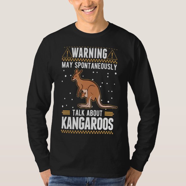 Prata spontant om Kangaroos T Shirt (Framsida)