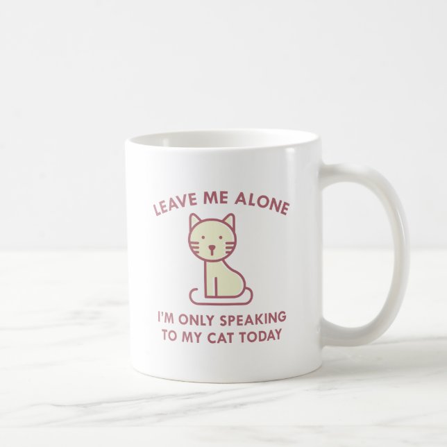 Pratar Bara Med Min Katt Kaffemugg (Höger)